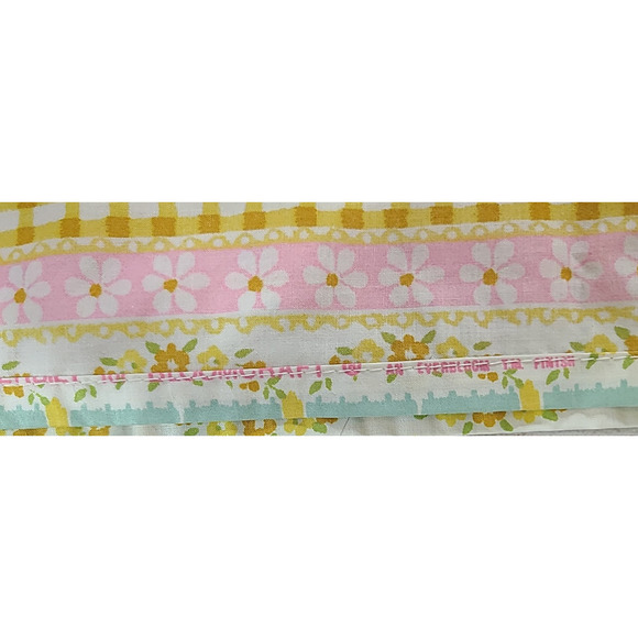 Vintage Gloria Vanderbilt Bloom Craft Curtain Panel Fabric Shower Curtain Floral - Picture 6 of 8